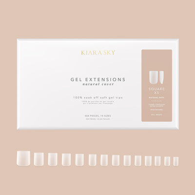 Natural Gel Extensions - NNSXS Square XS