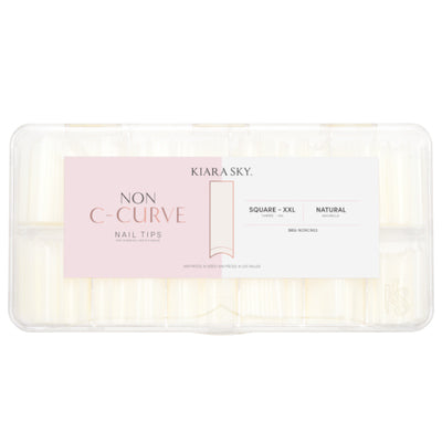 Non C-Curve Tip - NONCN03 XXL Square Natural 500pc