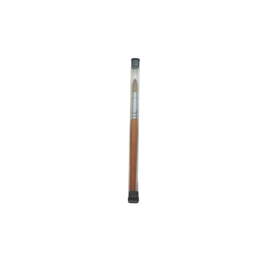 Kolinsky Acrylic Brush - Orange Wood Handle
