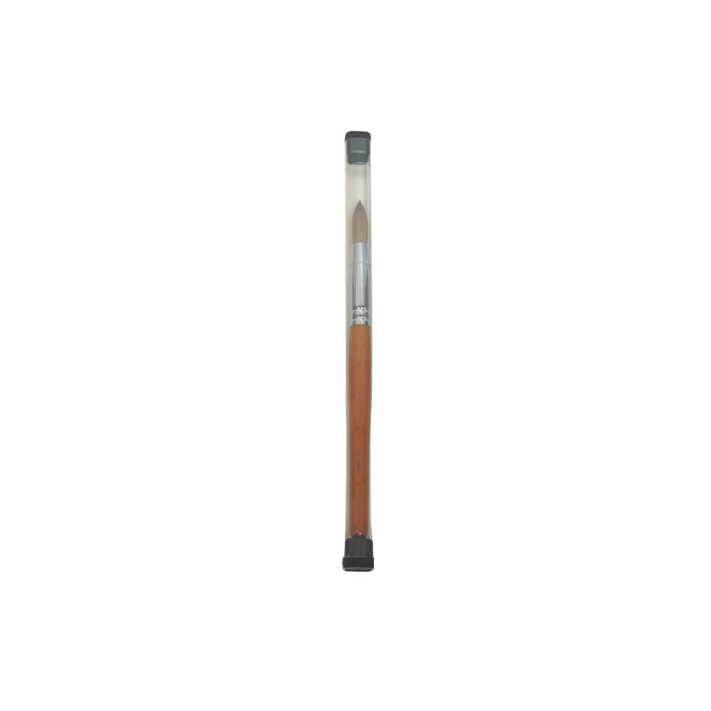 Kolinsky Acrylic Brush - Orange Wood Handle