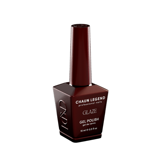 Chaun Legend Glaze Gel Polish bottle Cherry Fangs LGG01 Professional gel polish, 15 ml (0.5 fl oz), featured in the Glaze Collection