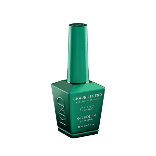 Chaun Legend Glaze Gel Polish bottle Twerk-quoise LGG07 Professional gel polish, 15 ml (0.5 fl oz), featured in the Glaze Collection