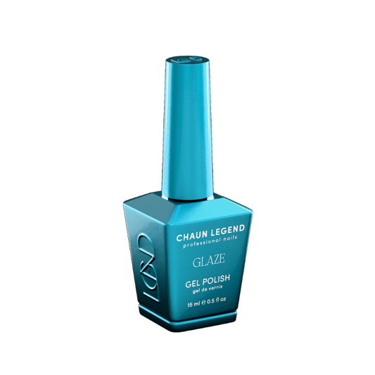Chaun Legend Glaze Gel Polish bottle Heart Of The Ocean LGG08 Professional gel polish, 15 ml (0.5 fl oz), featured in the Glaze Collection