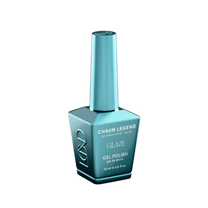Chaun Legend Glaze Gel Polish bottle Hyptonic Breeze LGG09 Professional gel polish, 15 ml (0.5 fl oz), featured in the Glaze Collection