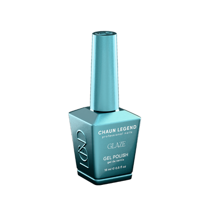 Chaun Legend Glaze Gel Polish bottle Hyptonic Breeze LGG09 Professional gel polish, 15 ml (0.5 fl oz), featured in the Glaze Collection