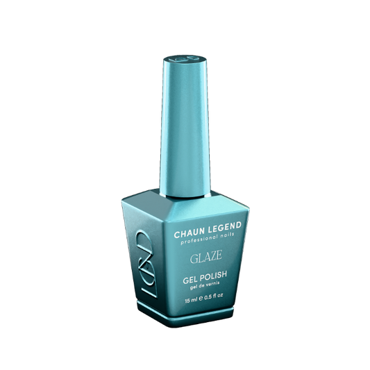 Chaun Legend Glaze Gel Polish bottle Hyptonic Breeze LGG09 Professional gel polish, 15 ml (0.5 fl oz), featured in the Glaze Collection
