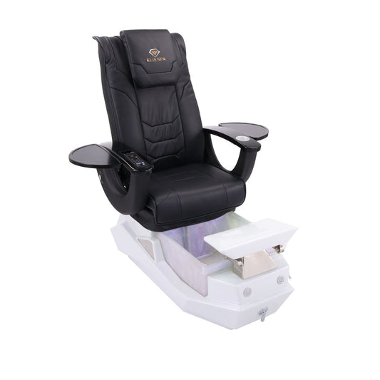 Pedicure Spa Chair - Maximus (Black | Black | White)