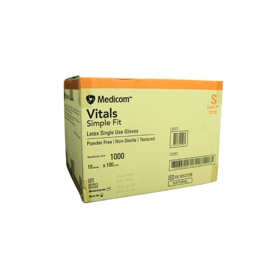Latex Gloves - Powder Free Natural Small (Carton)