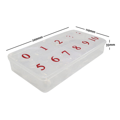 Nail Tips - Regular Clear 0 - 10 550pc