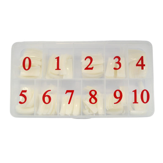 Nail Tips - Regular Natural 0 - 10 550pc