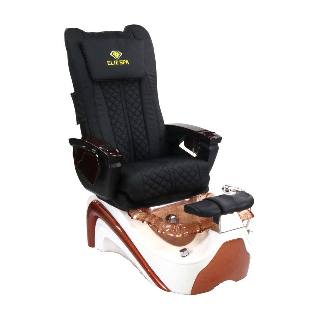 Pedicure Spa Chair - Bronze (Wood | Black | Bronze)