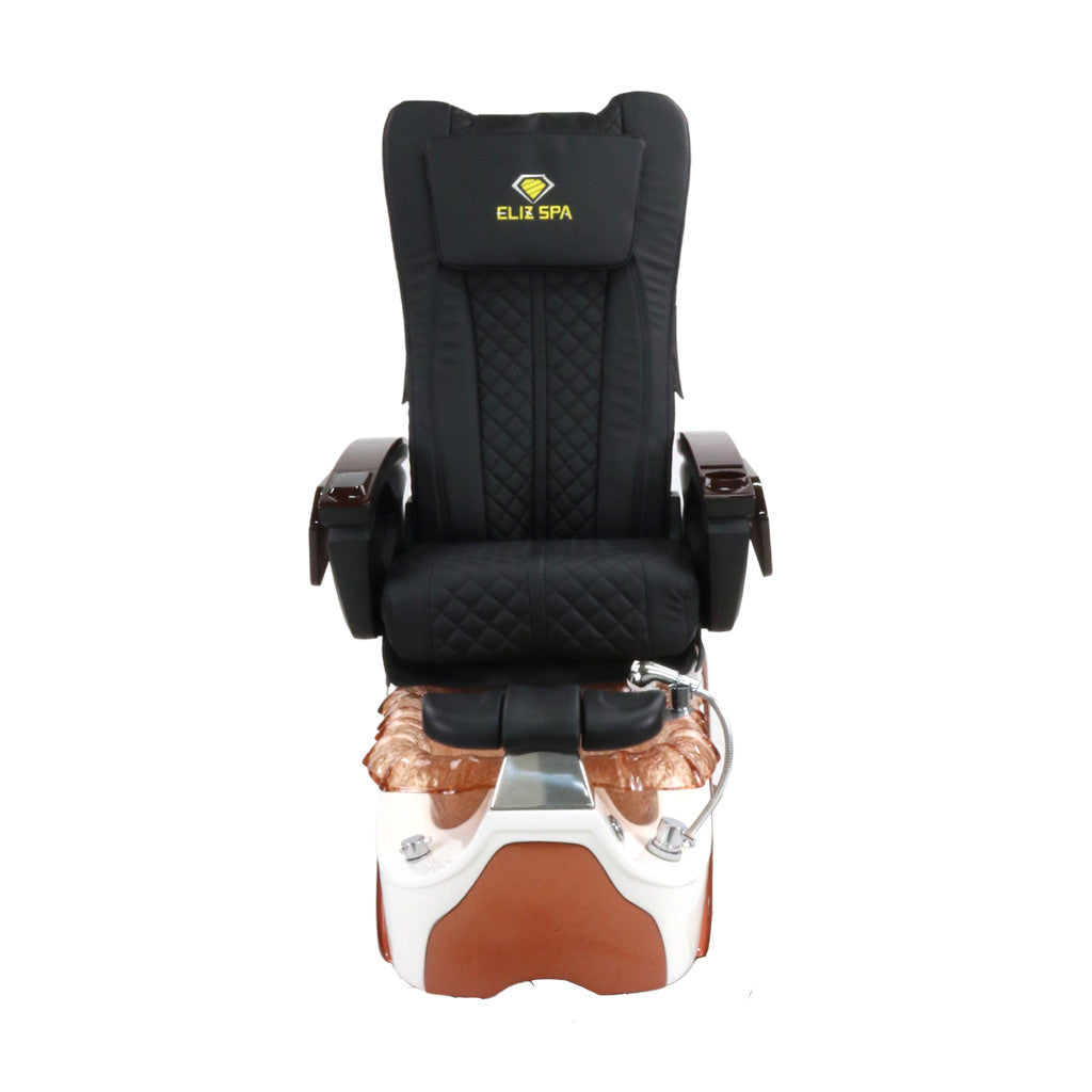 Pedicure Spa Chair - Bronze (Wood | Black | Bronze)