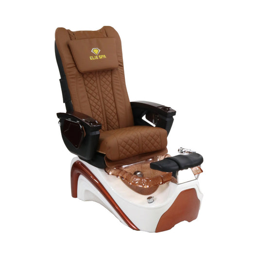 Pedicure Spa Chair - Bronze (Wood | Cappuccino | Bronze)