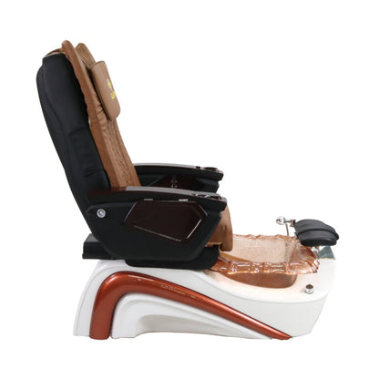 Pedicure Spa Chair - Bronze (Wood | Cappuccino | Bronze)