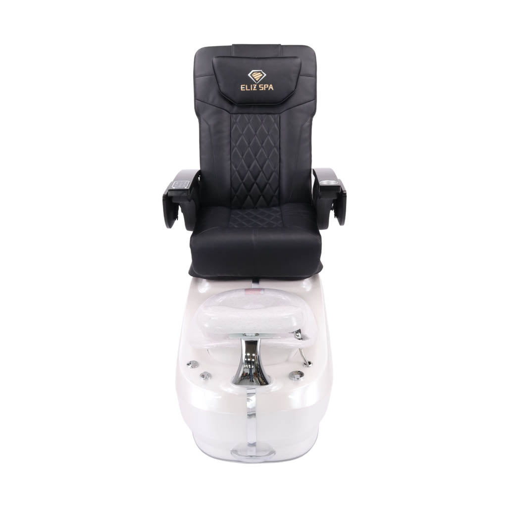 Pedicure Spa Chair - Luxo (Black | Black | White)
