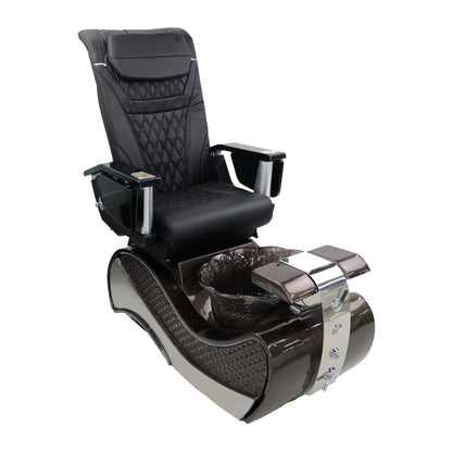 Pedicure Spa Chair - Stella (Black | Black | Brown)