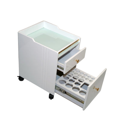 Pedicure Trolley - ACDSI Midas White & Gold