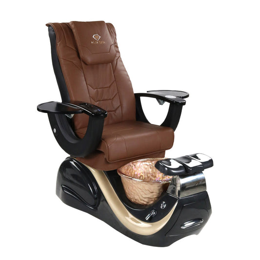 Pedicure Spa Chair - Divine (Black | Cappuccino | Black)