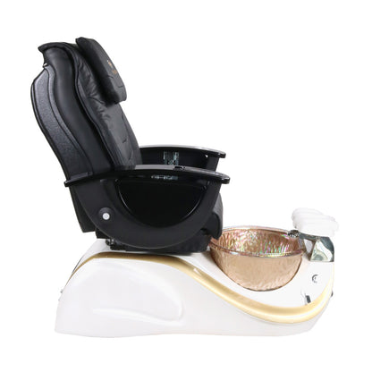 Pedicure Spa Chair - Divine (Black | Black | White)