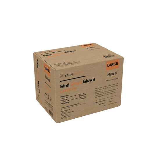 Latex Gloves - Powder Free Natural Large 1000pc (Carton)