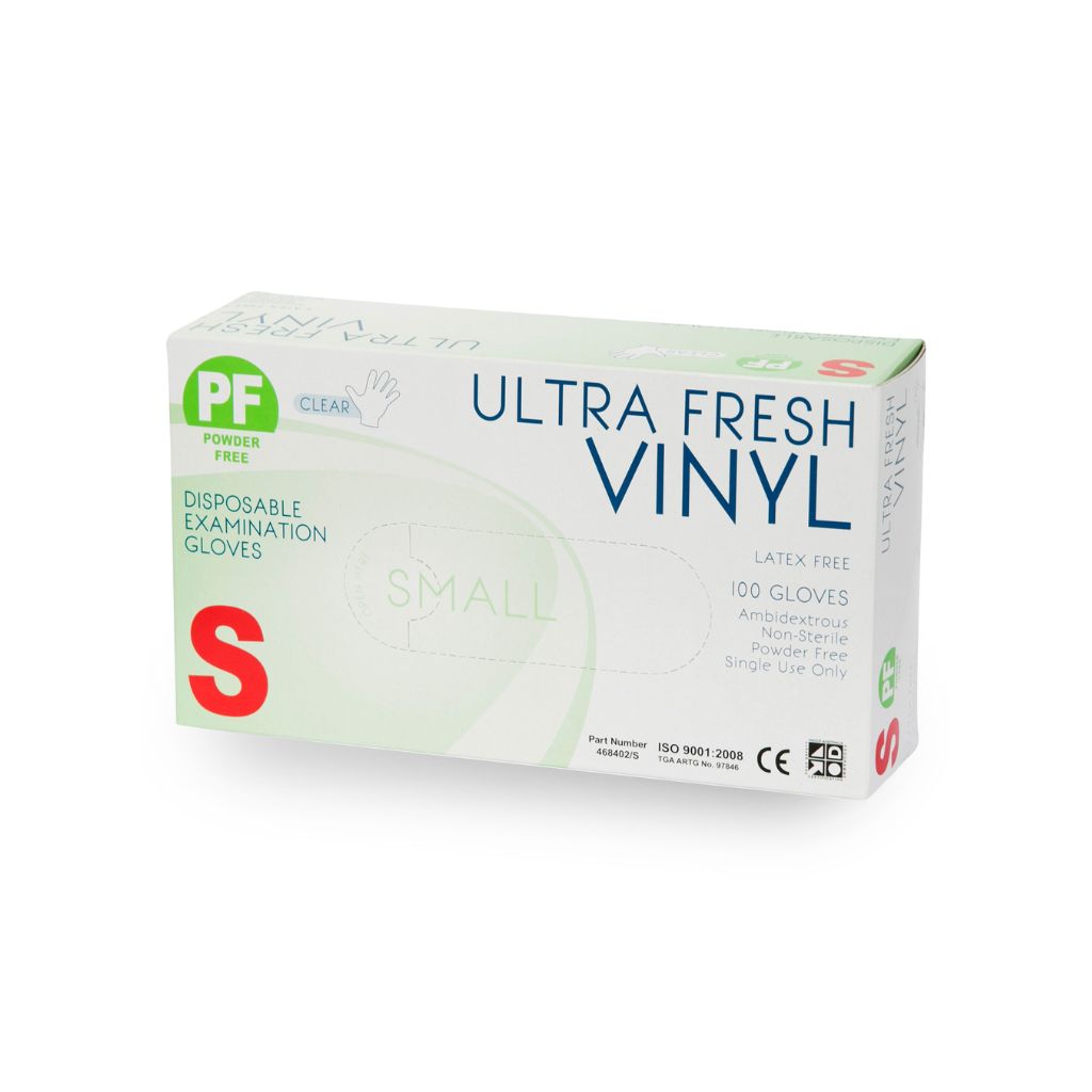 Vinyl Gloves - Powder Free Small 100pk