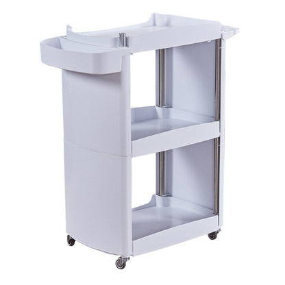 Pedicure Trolley - White 2 Shelf