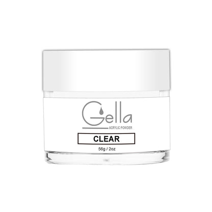 Gella Acrylic Powder - Clear Diamond Nail Supplies