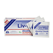 Liv-Wipe Mini Alcohol Swabs 70% Isopropyl Alcohol Diamond Nail Supplies