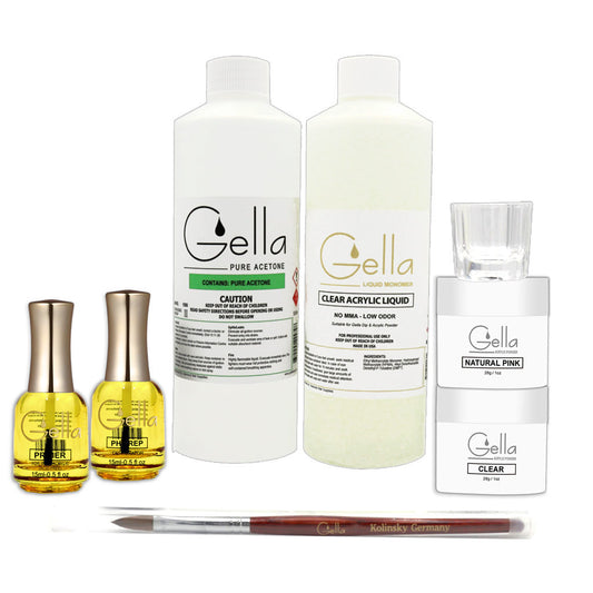 Gella Acrylic Nail Starter Kit Diamond Nail Supplies