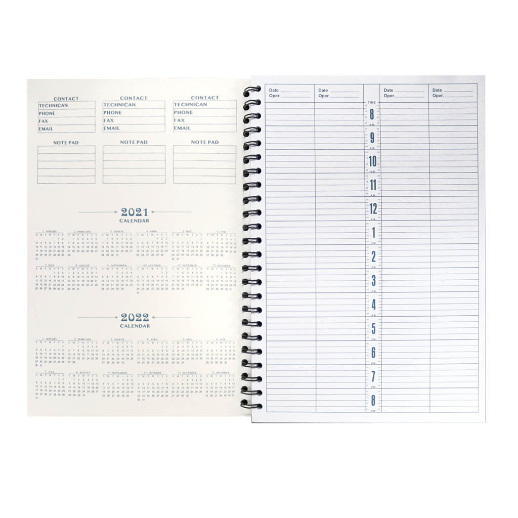 Appointment Book 4 Column Blue 300 pages Diamond Nail Supplies