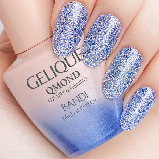 Gelique Qmond - GP451 Crystal Blue Diamond Nail Supplies