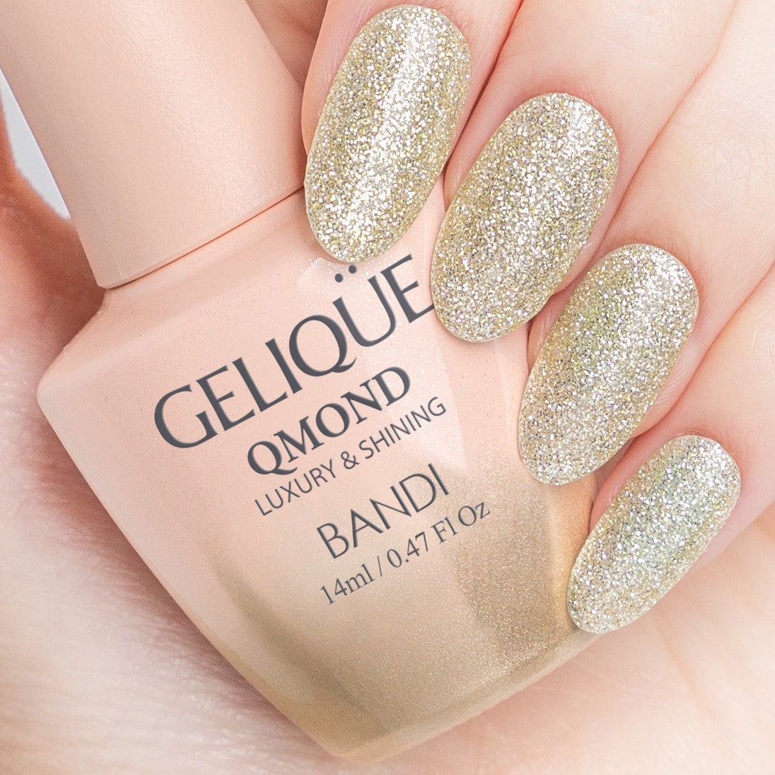 Gelique Qmond - GP931 Crystal Gold Diamond Nail Supplies