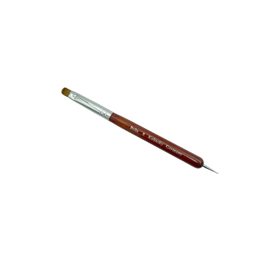 Bella French Brush 08 - Germany Wooden With Dotter Diamond Nail Supplies