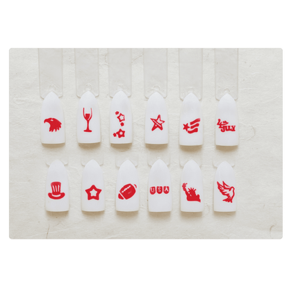 3D Stamp - #016 America Collection Diamond Nail Supplies