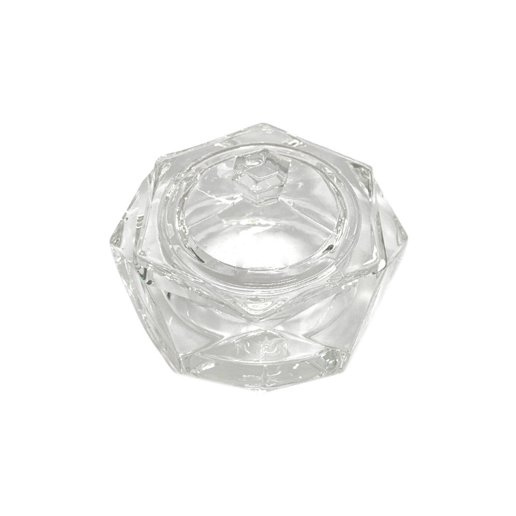 Crystal Jar - Hexagon Diamond Nail Supplies