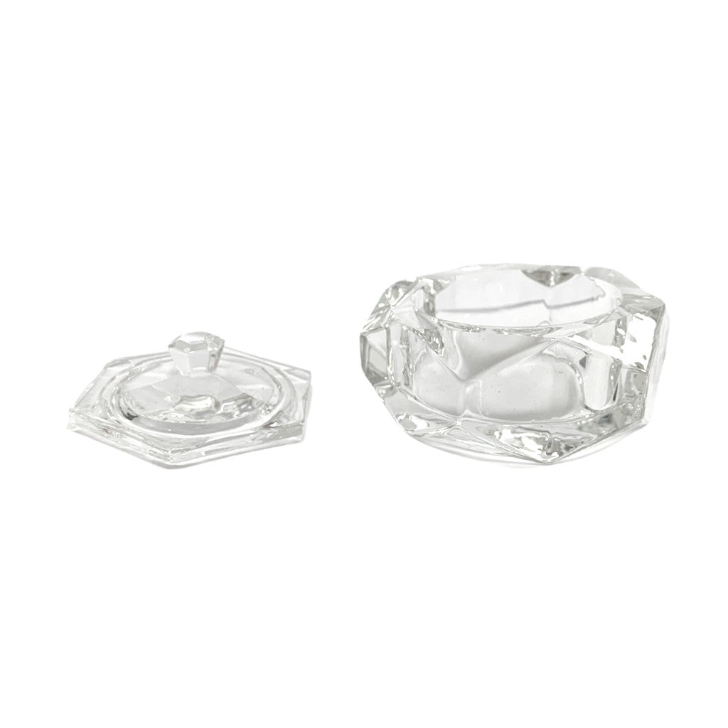 Crystal Jar - Hexagon Diamond Nail Supplies
