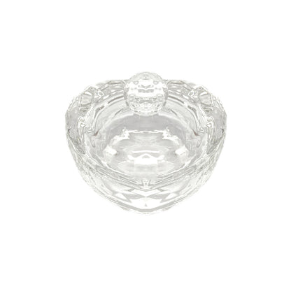 Crystal Jar - Rounded Heart with Handle Diamond Nail Supplies