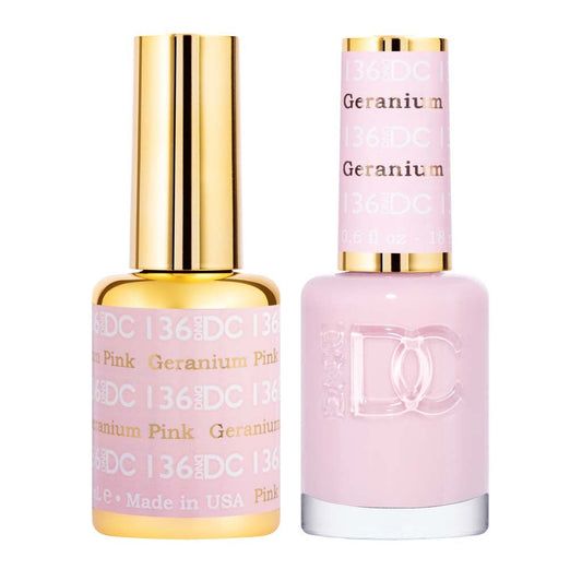 Duo Gel - DC136 Geranium Pink Diamond Nail Supplies