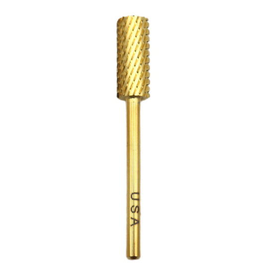 Drill Bit Small Barrel STXC Gold 3/32" Diamond Nail Supplies