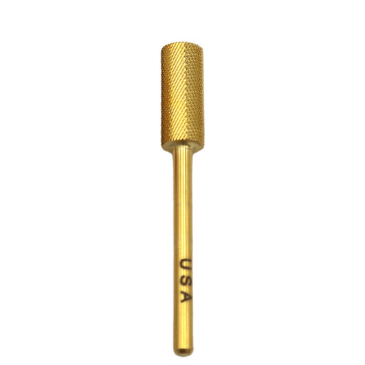 Drill Bit Small Barrel STXF Gold 3/32" Diamond Nail Supplies