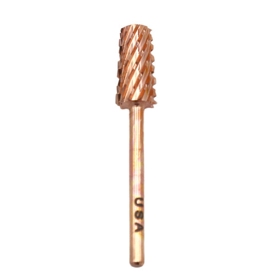 Drill Bit Large Tapered Barrel XC Rose Gold 3/32" Diamond Nail Supplies