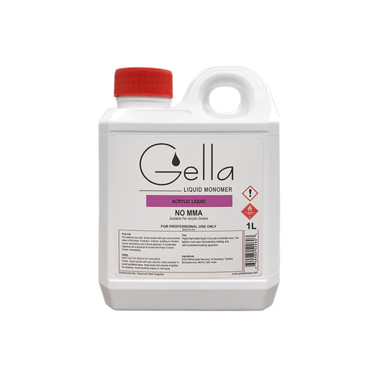 Gella Acrylic Liquid Monomer MMA FREE 1L Diamond Nail Supplies