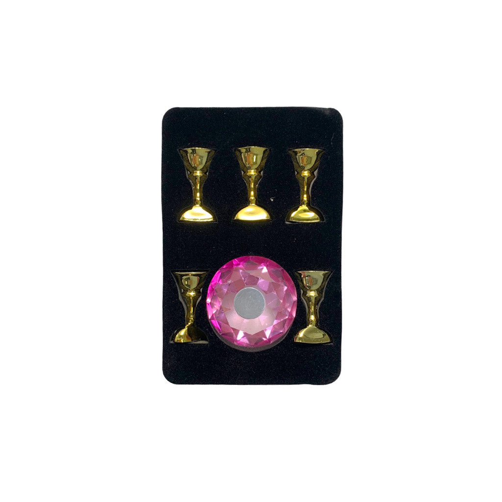 Diamond Nail Holder Magnetic Display Stand - Pink Diamond Nail Supplies