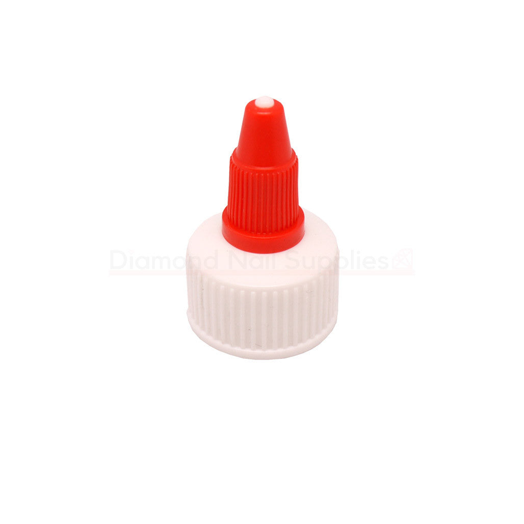 Twist Lid Red & White for Empty 8oz/16oz Bottles Diamond Nail Supplies