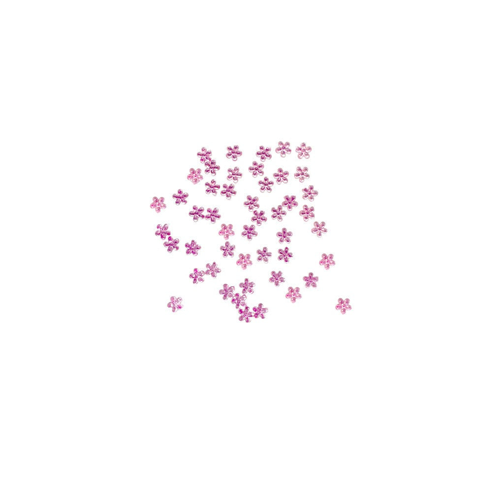 Rhinestone Flower Pink Diamond Nail Supplies