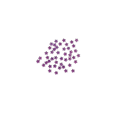 Rhinestone Flower Purple Diamond Nail Supplies
