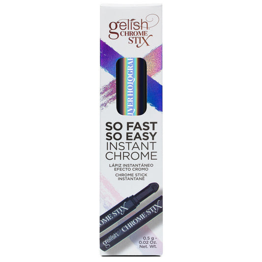 Gelish Chrome Stix - Silver Holographic Diamond Nail Supplies