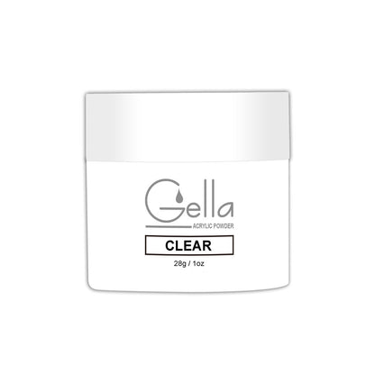 Gella Acrylic Powder - Clear Diamond Nail Supplies