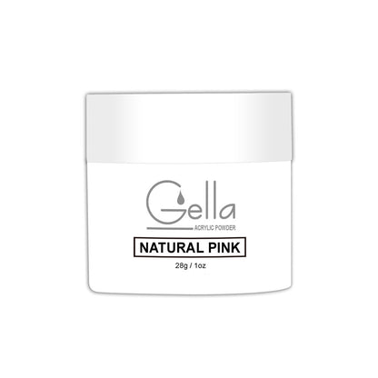 Gella Acrylic Powder - Natural Pink Diamond Nail Supplies