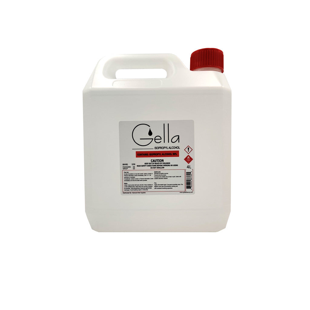 Gella 99% Isopropyl Alcohol IPA 4L Diamond Nail Supplies